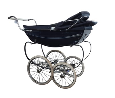 Lot 479 - SILVER CROSS DOLL'S PRAM