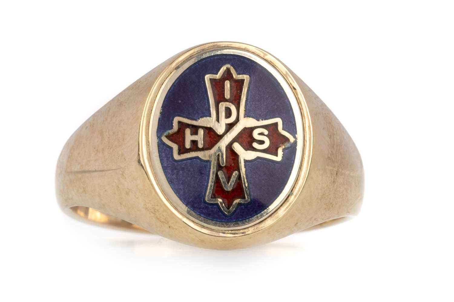 Lot 562 - RED CROSS OF CONSTANTINE MASONIC SIGNET RING