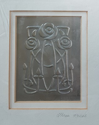 Lot 503 - GROUP OF FOUR PEWTER ART PANELS