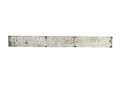 Lot 517 - BROOMLEY CRESCENT METAL ROAD SIGN