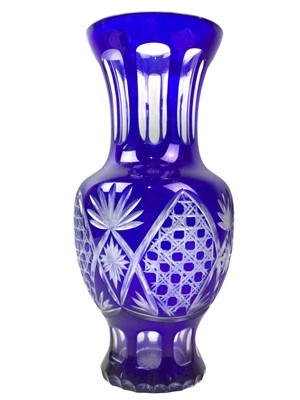 Lot 609 - CUT GLASS VASE