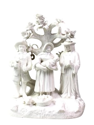 Lot 658 - CERAMIC FIGURE OF PILGRIMS