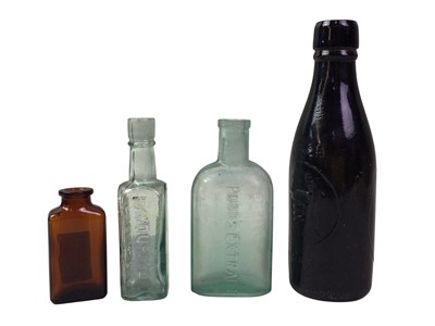 Lot 293 - COLLECTION OF VINTAGE GLASS BOTTLES