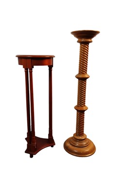 Lot 677 - OAK TORCHERE