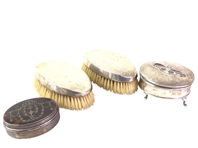 Lot 718 - SILVER JEWELLERY BOX