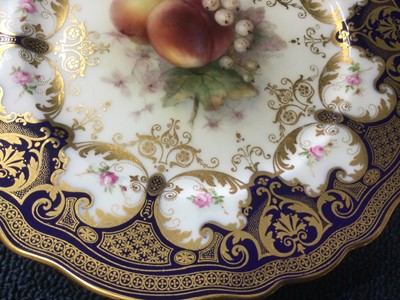 Lot 1267 - ROYAL WORCESTER, PLATE