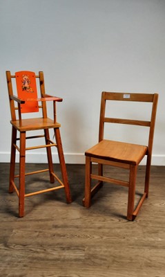 Lot 720 - VINTAGE STYLE CHILD'S DESK AND CHAIR
