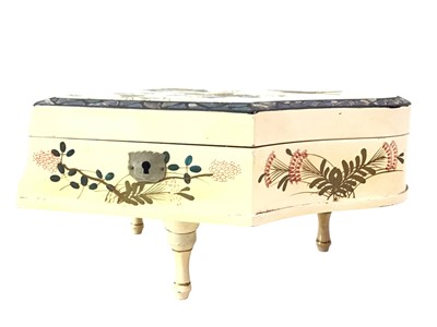 Lot 729 - WHITE JEWELLERY BOX