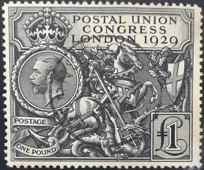 Lot 701 - POSTAL UNION CONGRESS £1 1929