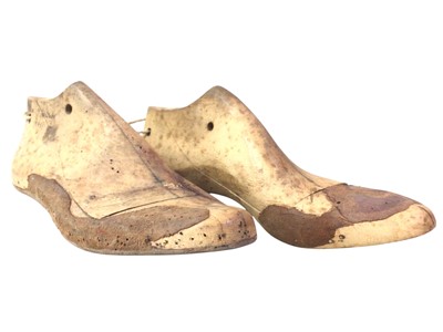 Lot 741 - GROUP OF COBBLERS WOODEN SHOE FORM LASTS