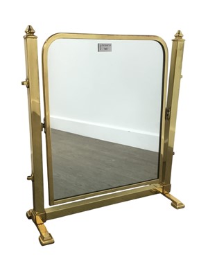 Lot 745 - UPRIGHT DRESSING TABLE MIRROR