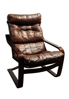 Lot 707 - PAIR OF RETRO STYLE ARMCHAIRS