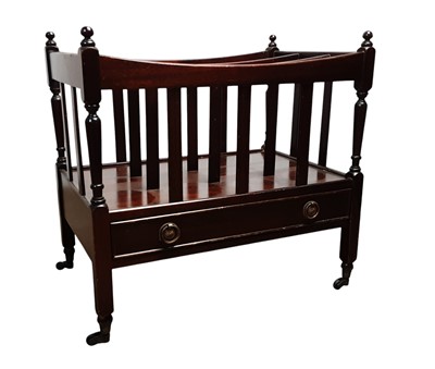 Lot 712 - REPRODUCTION MAHOGANY MUSIC CANTERBURY