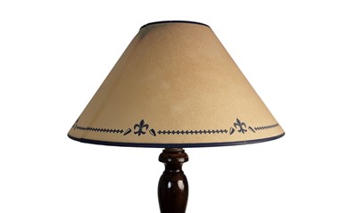 Lot 750 - MAHOGANY FLOOR LAMP