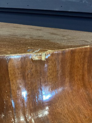 Lot 1575 - FRENCH KINGWOOD AND GILTMETAL MOUNTED DEMI-LUNE VITRINE