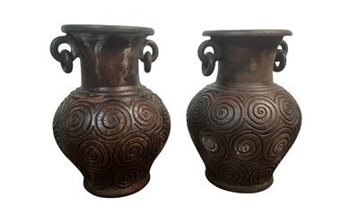 Lot 808 - PAIR OF URNS