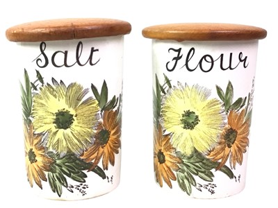 Lot 380A - GROUP OF CROWN DEVON STORAGE JARS