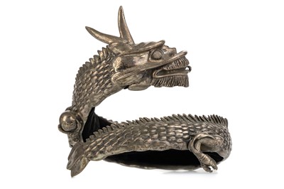 Lot 1038 - ELIZABETH II SILVER MODEL OF A DRAGON