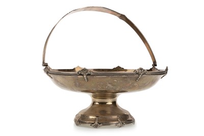 Lot 1045 - GEORGE VI SILVER BASKET