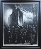 Lot 39 - * RYAN MUTTER, THE LAUNCH oil on canvas,...