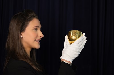 Lot 1300 - AN EXTRAORDINARY ARMORIAL CEREMONIAL CUP