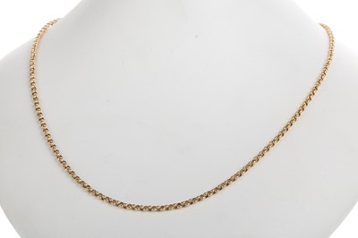 Lot 597 - GOLD BELCHER CHAIN