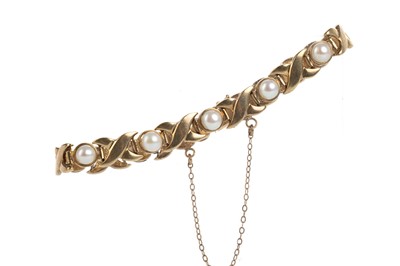 Lot 601 - TWO GOLD BRACELETS