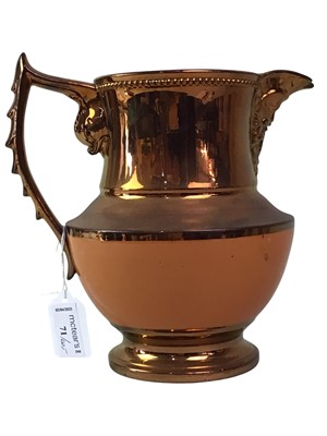 Lot 376 - COLLECTION OF VICTORIAN STAFFORDSHIRE COPPER LUSTRE WARE