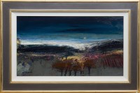 Lot 57 - * NAEL HANNA, SCOTTISH FIELD BY THE SEA oil on...