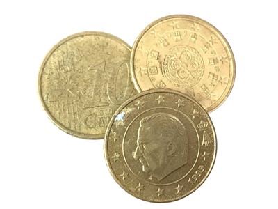 Lot 223 - COLLECTION OF FIFTY AND TEN CENT EURO COINS