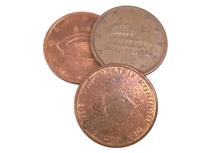 Lot 224 - COLLECTION OF FIVE CENT EURO COINS