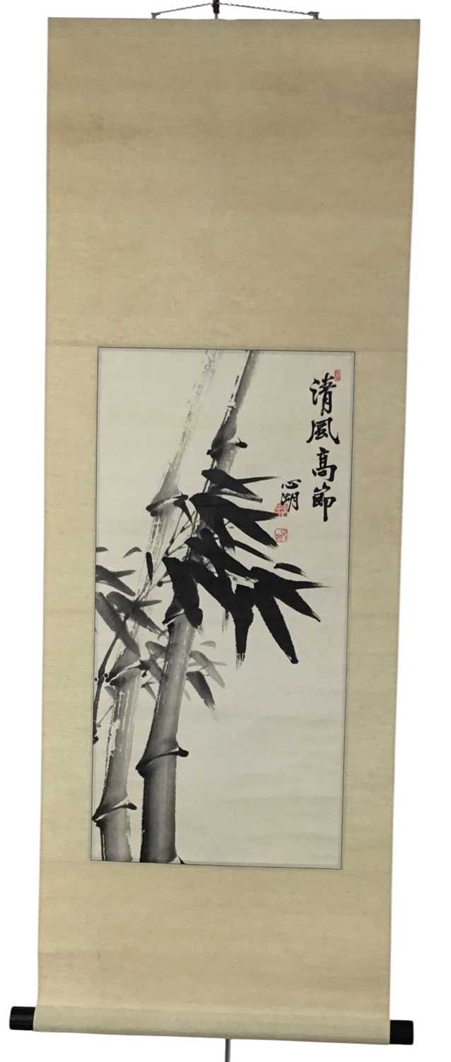 Lot 1476 - GROUP OF THREE CHINESE SCROLLS