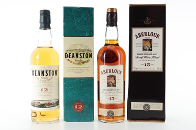 Lot 215 - ABERLOUR 15 YEAR OLD AND DEANSTON 12 YEAR OLD