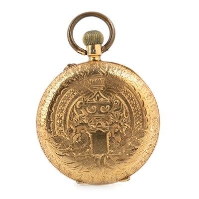 Lot 862 - EIGHTEEN CARAT GOLD FOB WATCH