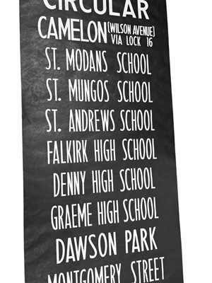 Lot 277 - VINTAGE TRAM DESTINATION BOARD