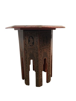 Lot 248 - INDIAN OCTAGONAL OCCASIONAL TABLE