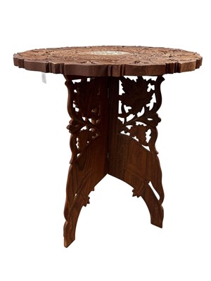 Lot 406 - TWO INDIAN/BURMESE TABLES