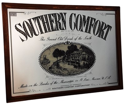 Lot 359 - SOUTHERN COMFORT ADVERTISING MIRROR