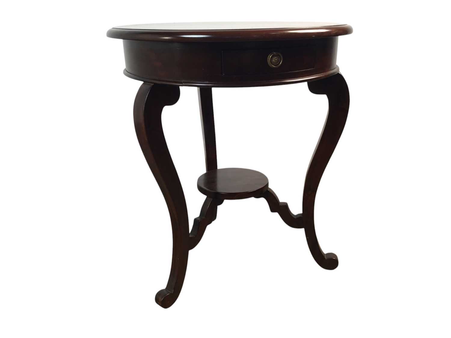 Lot 425 - CONTEMPORARY MAHOGANY OCCASIONAL TABLE