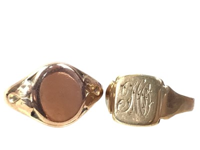 Lot 473 - TWO SIGNET RINGS