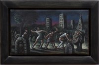 Lot 108 - * PETER HOWSON OBE, HELLCATS (1996) oil on...