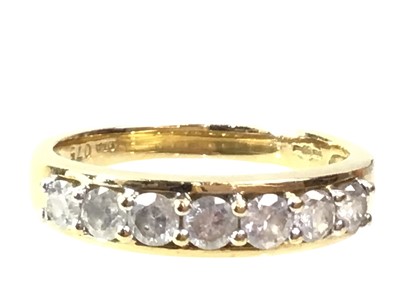 Lot 506 - DIAMOND HALF ETERNITY RING