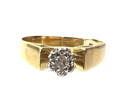 Lot 507 - DIAMOND SOLITAIRE RING