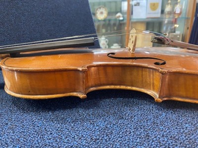 Lot 982 - GERMAN VIOLIN AND BOW