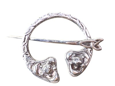 Lot 526 - GROUP OF SILVER BROOCHES AND A PENDANT