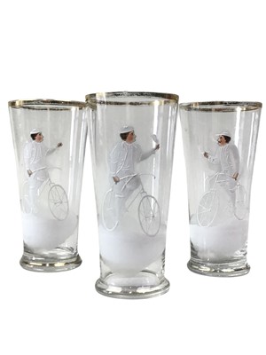 Lot 573 - SET OF FOUR EARLY 20TH CENTURY GLASSES