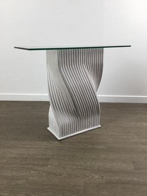 Lot 455 - PAIR OF MAGUIRES BAMBOO CONSOLE TABLES