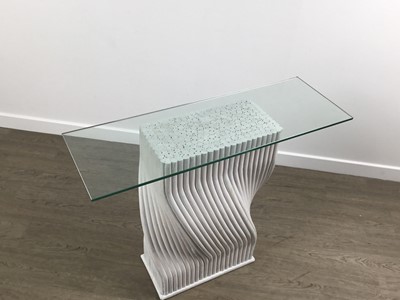 Lot 455 - PAIR OF MAGUIRES BAMBOO CONSOLE TABLES