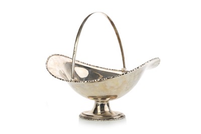 Lot 1065 - GEORGE V SILVER FRUIT BASKET