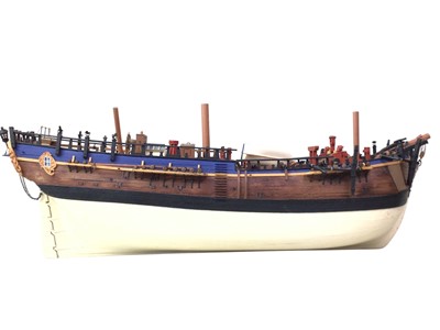 Lot 655 - SCRATCHBUILT MODEL SHIP